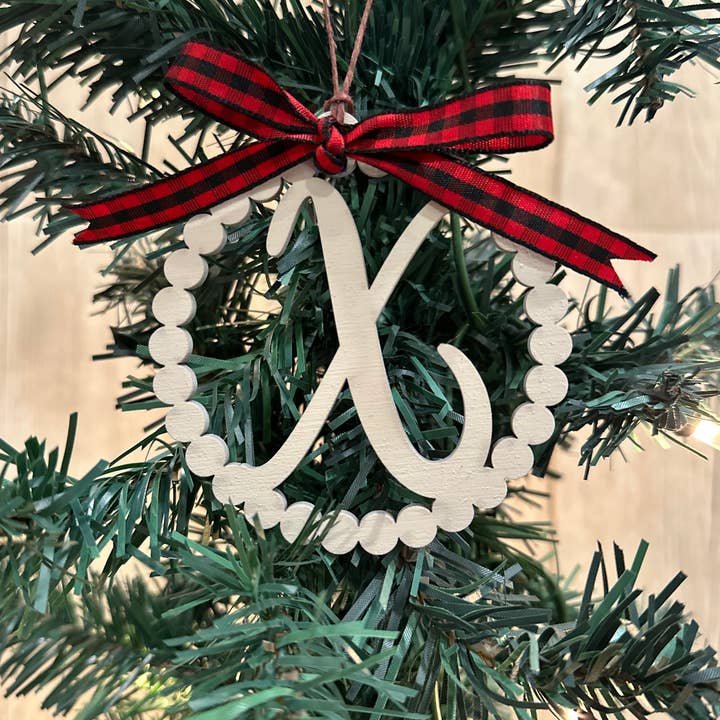 Kammusslade Personlig Bokstav X Dekoration - Lasergraverad för wholesale av Gifts By Grace