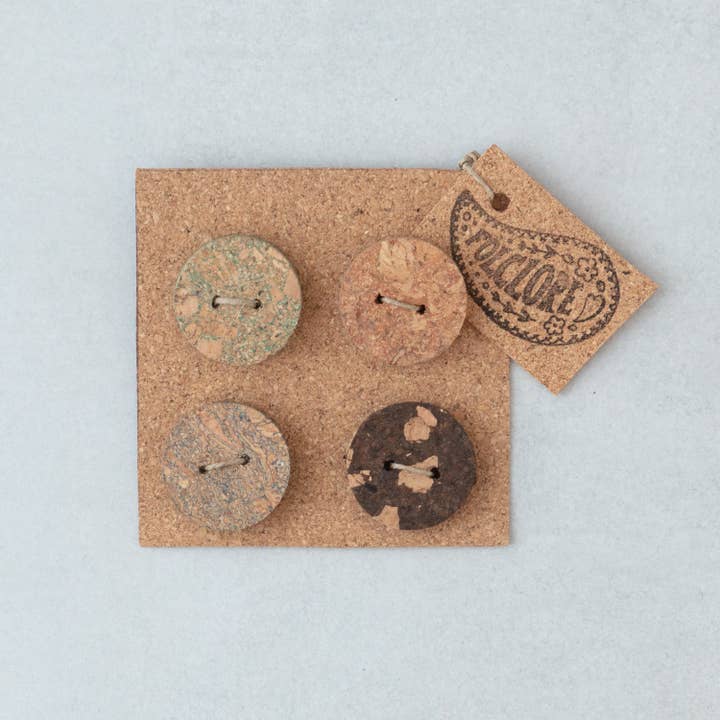 Folclore Crafts - Wholesale Craft Supplies - Handmade eco-friendly cork buttons