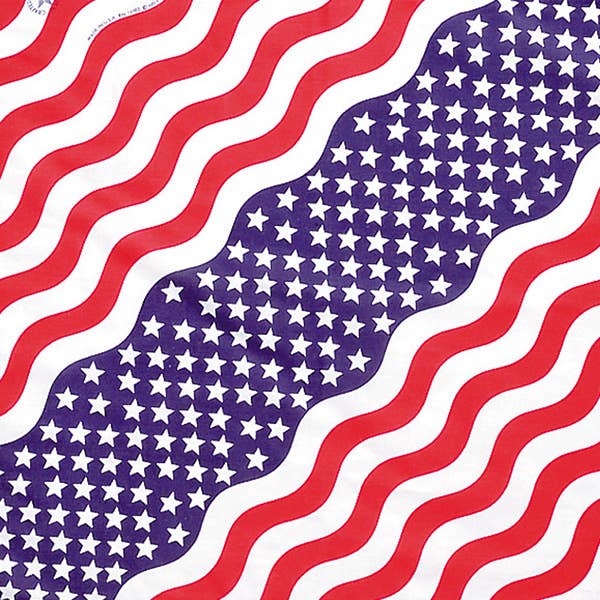 Western Express - Wholesale Bandana - Unisex - Made in the USA - Stars & Stripes Bandana