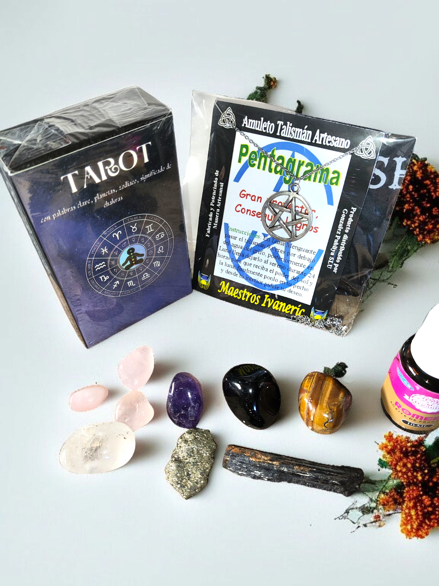 Magic Moon – Großhandel Meditationszubehör – Hexenzubehör-Set – Komplettset mit Kerzen, Kristallen und magischen Werkzeugen1