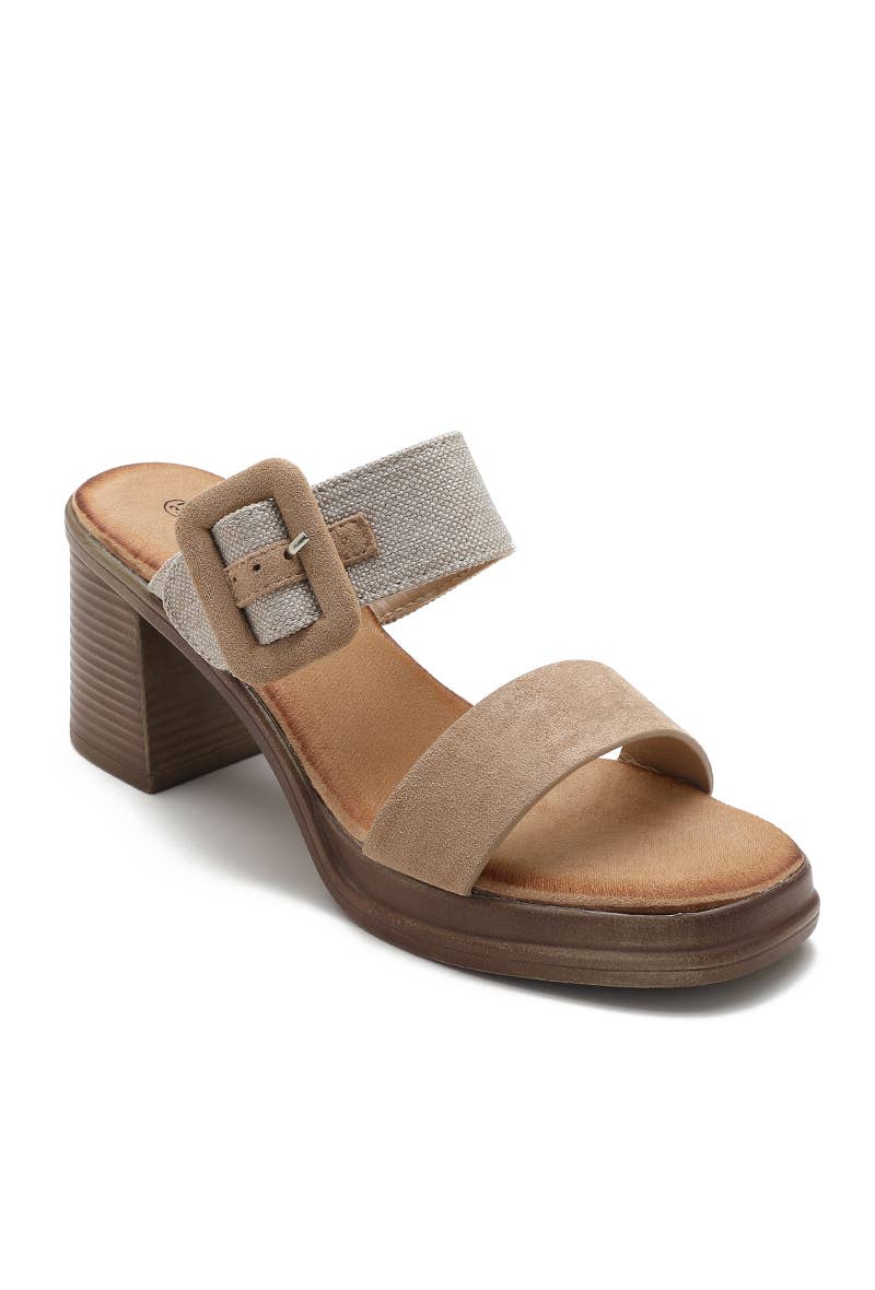 Joia Paris - Wholesale Mules - Women's - Wedge heel mules with buckle, comfortable KA-809