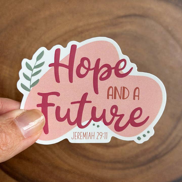 Espoir et avenir | Jérémie 29:11 | Autocollant chrétien pour la vente par Missional Merch