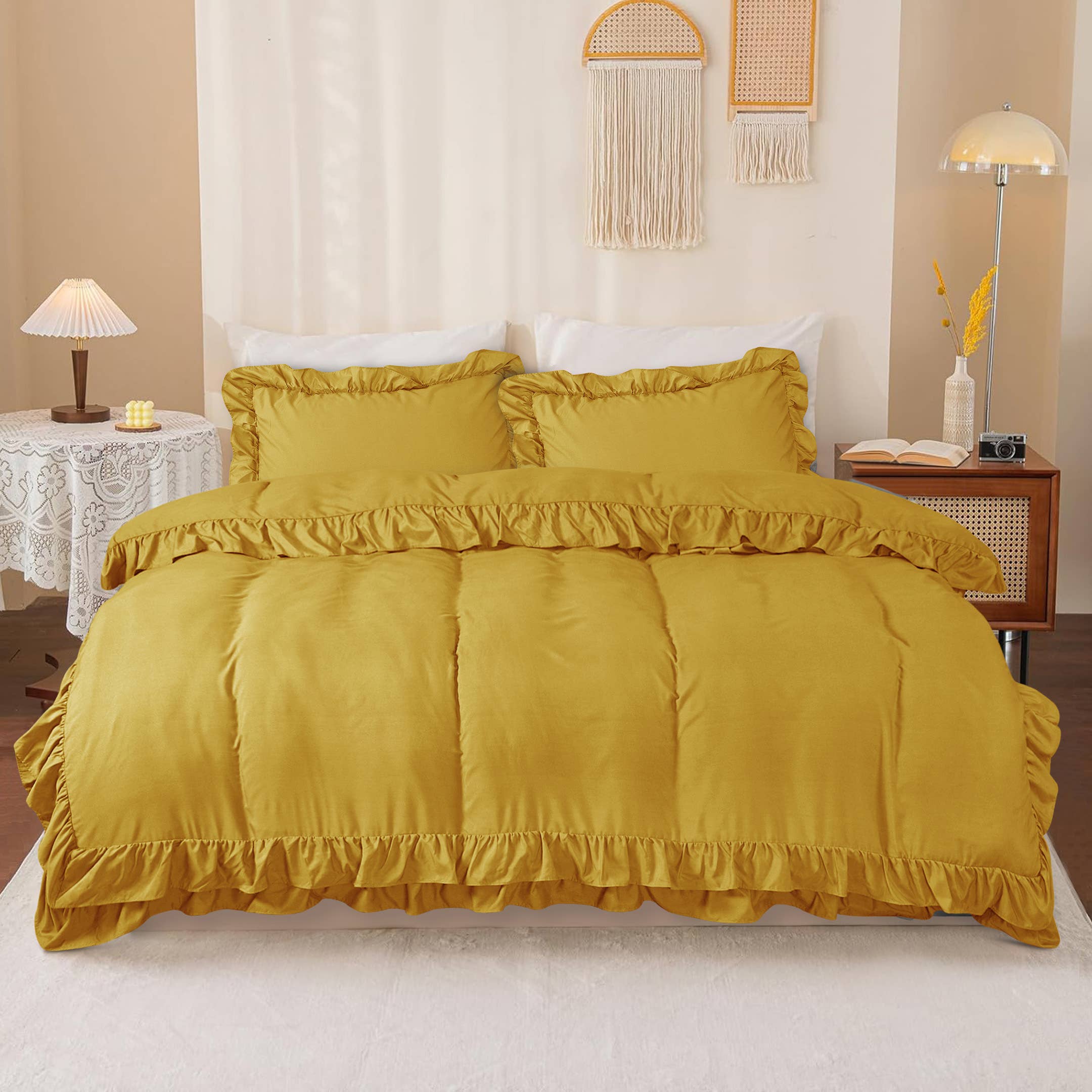 Cotton Passion - Wholesale Bedding Set - Duvet Cover Sets Frilled Duvet Set 3 Pcs Comforter Sets27