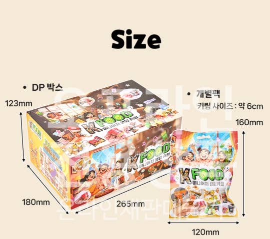 K-Wonderland - Wholesale Keychain - Unisex - K-FOOD Miniature Random Keyring — Discover 100 Korea Snack!3