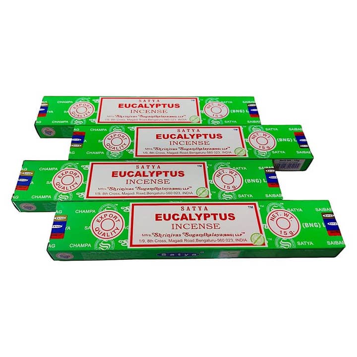 Magnifique Hearts - Wholesale Incense - Eucalyptus Satya Incense Sticks | YOGA Hand Rolled