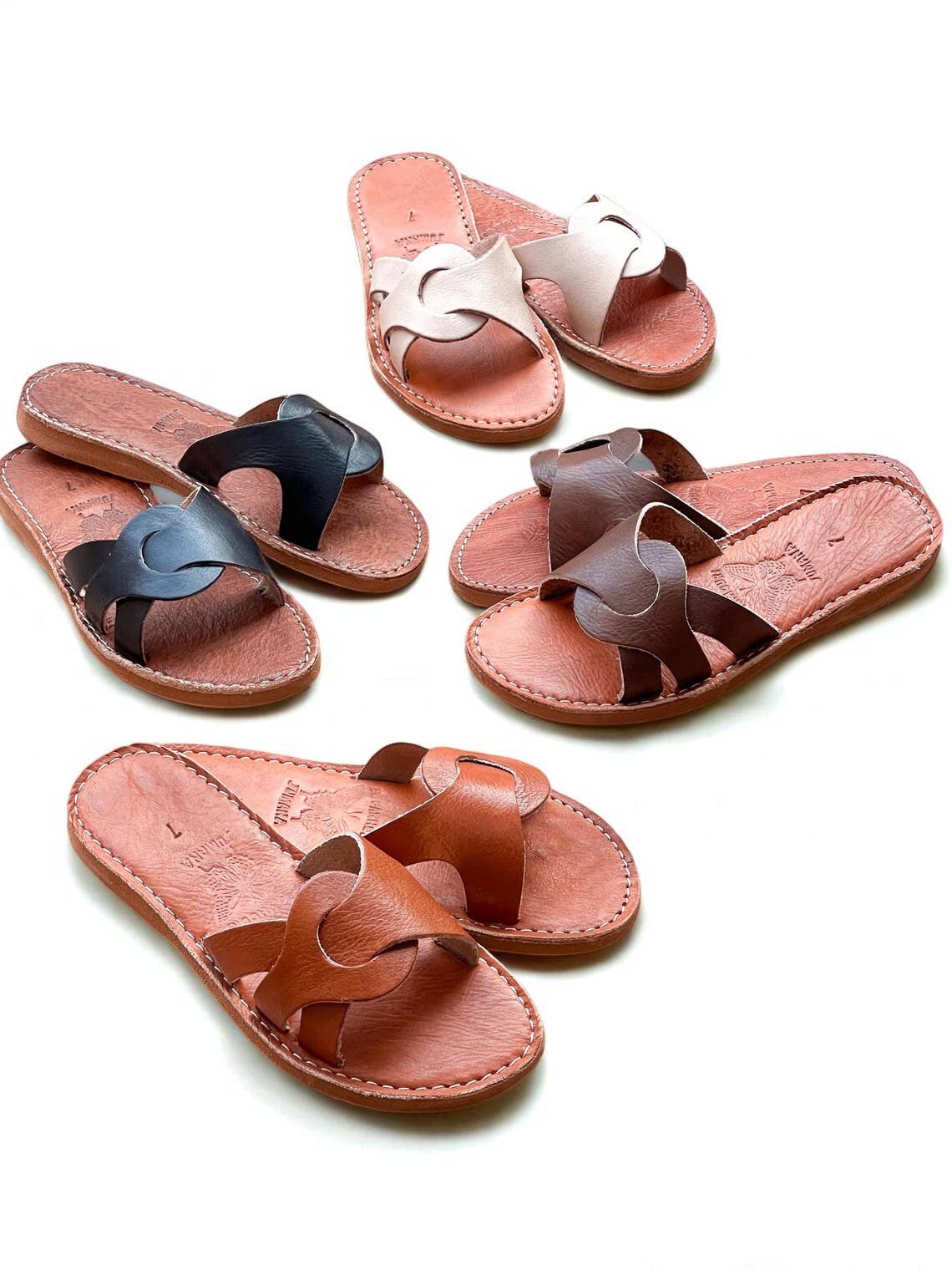 HandmadeBestSeller – wholesale Sandals – Women's – Leather Slide Sandals – Handmade Moroccan Slippers7