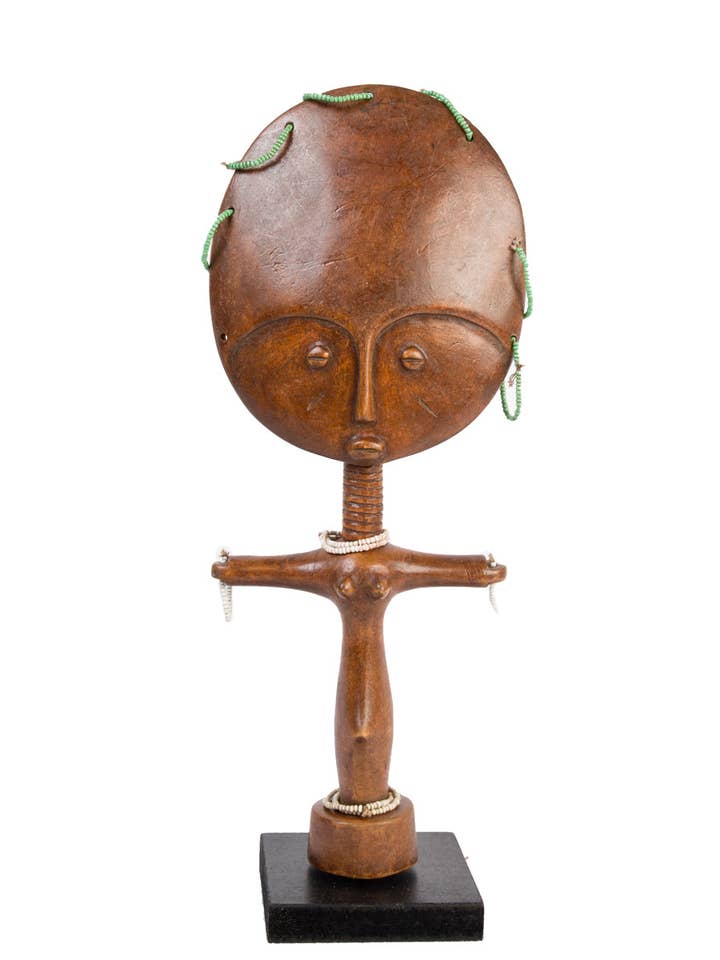 Ashanti Doll Brown håndskåret skulptur for engroshandel hos Botanical Boys