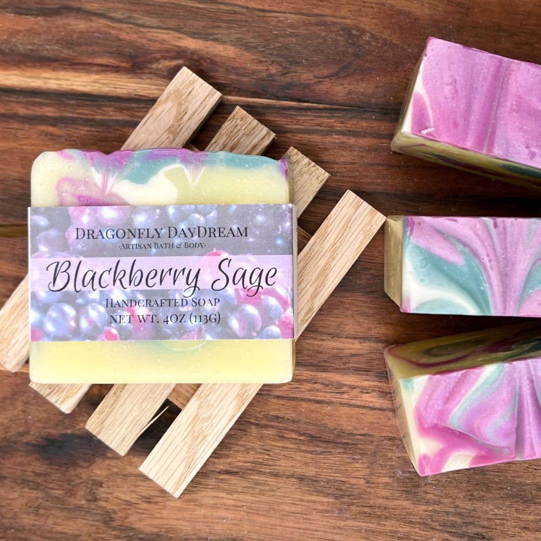 Dragonfly DayDream - Wholesale Bar Soap - BLACKBERRY SAGE  Artisan Soap1