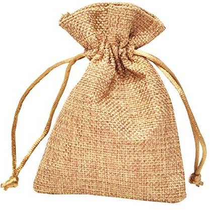 Mandala Crafts – wholesale Gift bag – Mandala Crafts Natural Burlap Drawstring Gift Bag, Linen Pouch for Party Favor, Jewelry, Wedding, Candles, Tea, Coffee; 20 PCs3