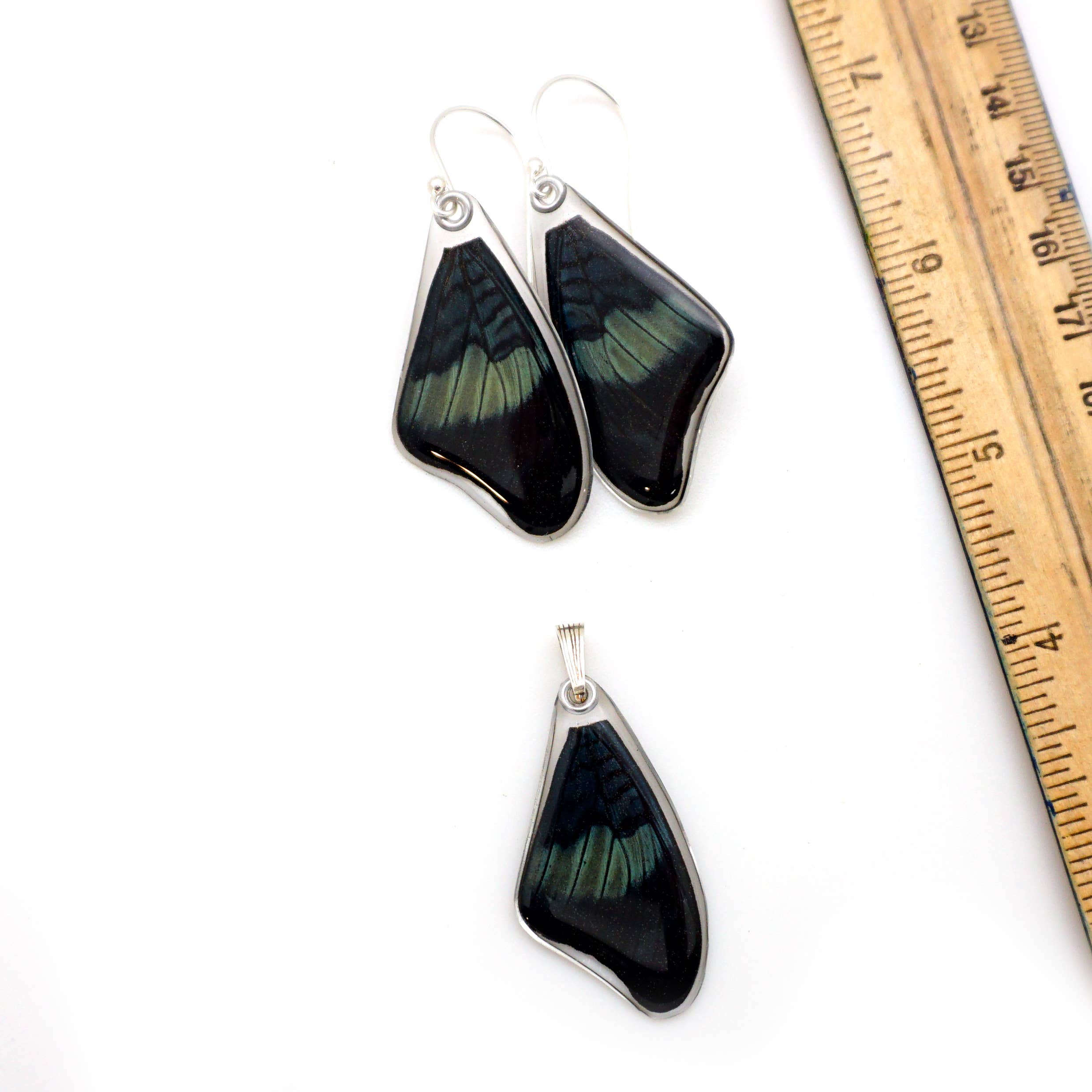 Wingstitution - Wholesale Dangle Earrings - 0645 Butterfly Earrings, Red Flasher Butterfly, Top Wings4