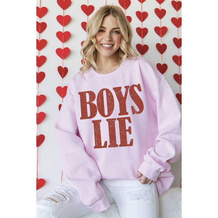 BOYS LIE Oversized Grafisk Sweatshirt for engroshandel hos BLUME & CO.