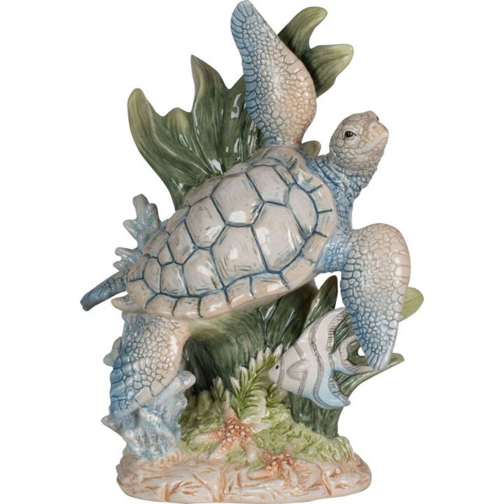 Fitz and Floyd® Mikasa® Pfaltzgraff® - Wholesale Decorative Figurine - Fitz & Floyd Coastal Hme Sea Turtle Fig Gift Box Pkg