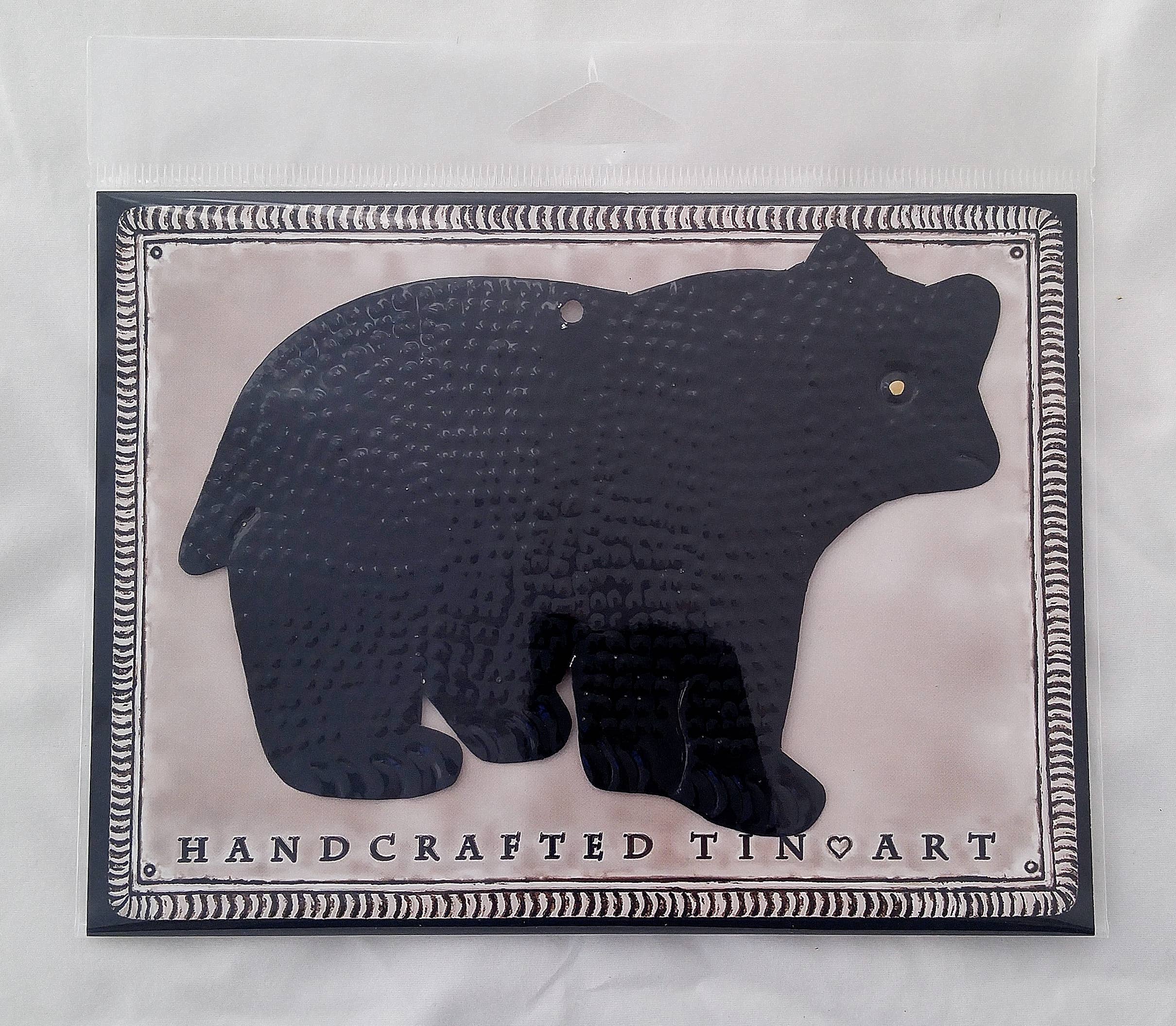 Sedona Spirit - Vendita all'ingrosso Decorazione - Ornamento artigianale in latta a forma di orso nero1