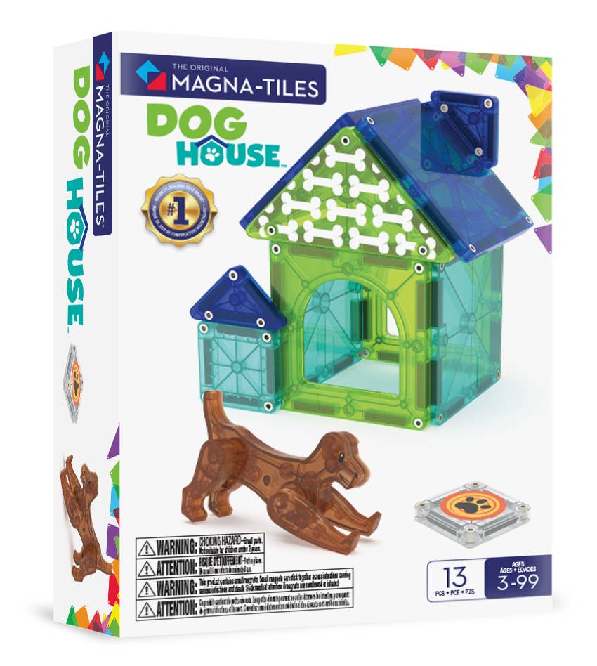 Magna-Tiles - Wholesale Building Set - Kids - Magna-Tiles Dog House 13-Piece Set