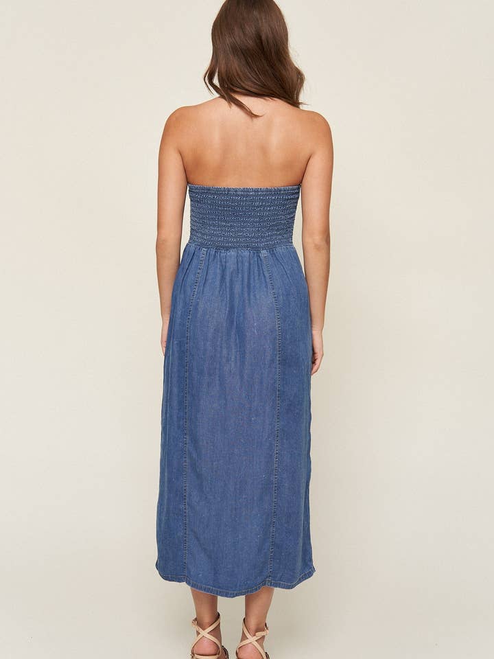 What Lo Wants - Wholesale Dress - Women's - Tahoma Tencel Denim Dress6