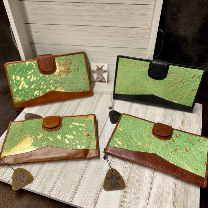 Crazy Heifers Wholesale - Wholesale Wallet - Women's - Blanche Clutch Wallets-Colored Hides