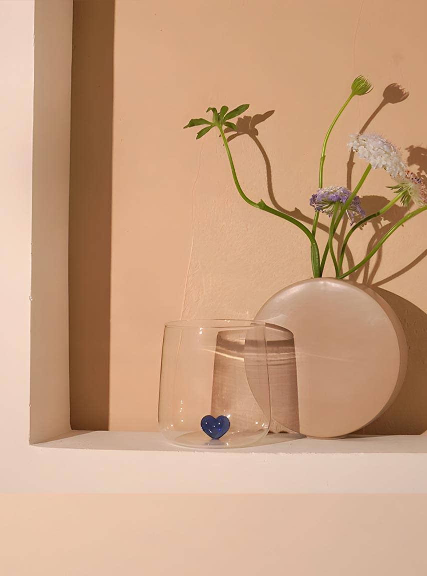 TUTU Home - Vente Verre/tasse - Verre à Cœur Rose "L'amour" – 280ml | Gobelet en Borosilicate avec Détail en Cœur5