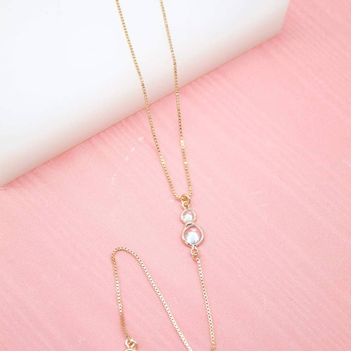 Klara dingla CZ stenar halsband (G150) för wholesale av MIA Jewelry