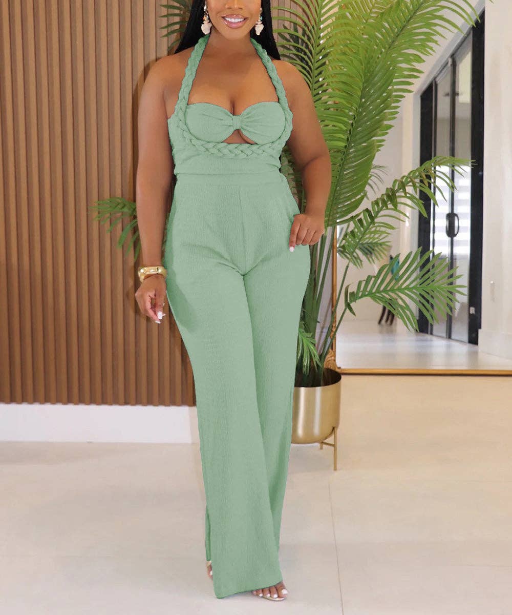 Aria Romance - Wholesale Top & Pant Set (NOT Loungewear) - Women's - Bandeau Wide Leg Jumpsuit17