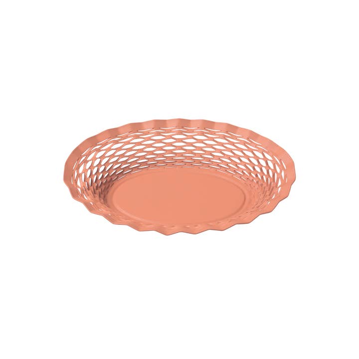 Clémentine Boutique - Wholesale Basket - Oval Color Metal Food Basket, Small, made in France