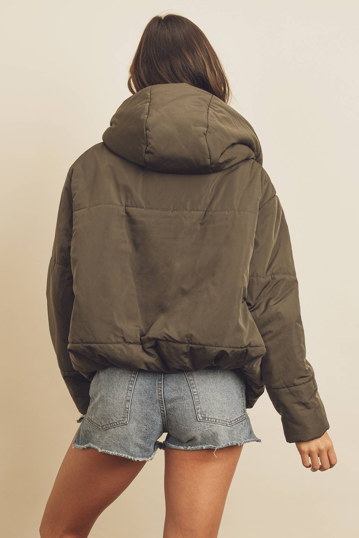 Dress Forum - Vente Doudoune – femme - Doudoune à capuche avec cordon de serrage FJ442429