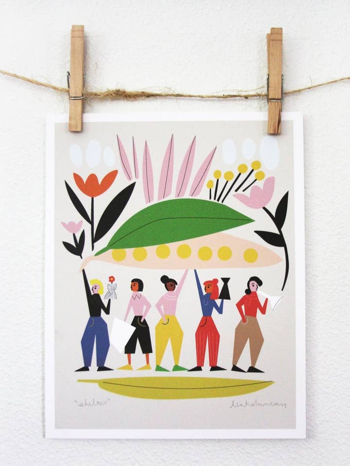 Shelter Art Print voor wholesale door Leah Duncan