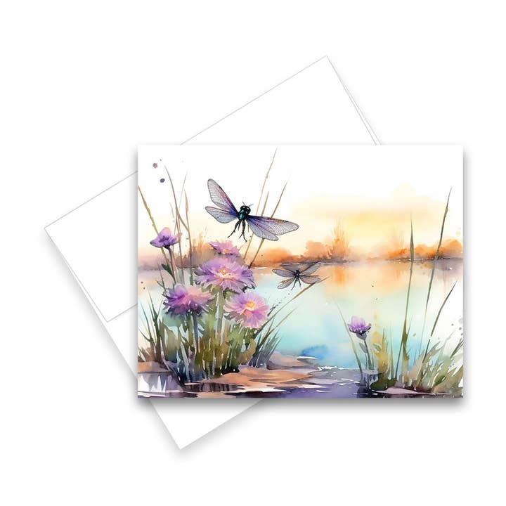 Aria Rae – Großhandel Grußkarten für den Alltag – Verschiedene Dragonfly Lake-Grußkarten, 6er-Set4