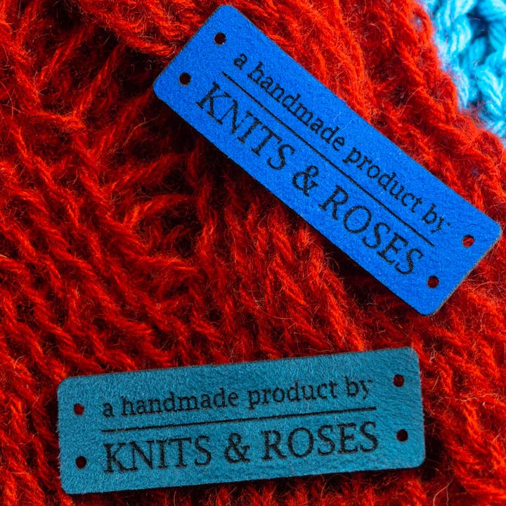 minimize custom tags - Wholesale Gift Tag Label - Custom Rectangle Faux Suede Labels - 2.16" x 0.793