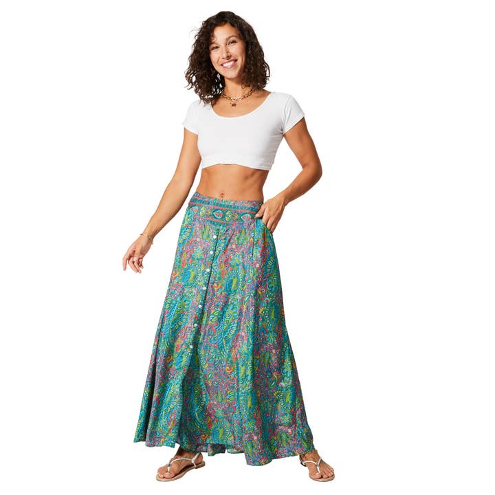 LONG SUMMER SKIRT MCJU0052D for wholesale by Aller Simplement