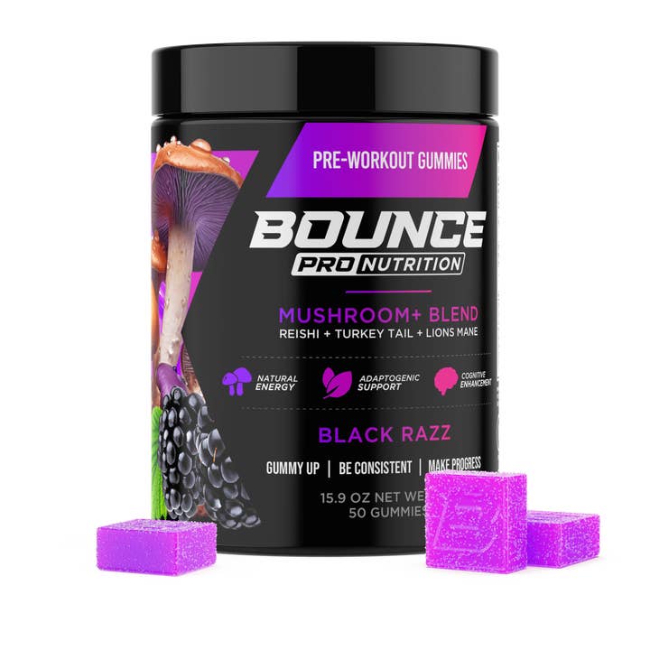 Bounce Nutrition - Wholesale Oral Supplement/Vitamin - Pre-Workout Gummies - Mushroom+ V21