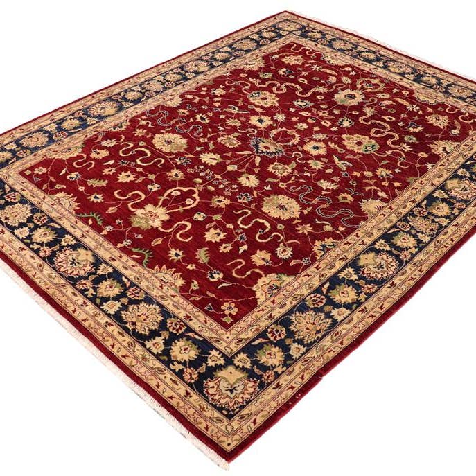 Boho Chic Ziegler Dione Red/Blue Wool Rug - 9'1'' x 11'7'' for wholesale by Arshs Fine Rugs