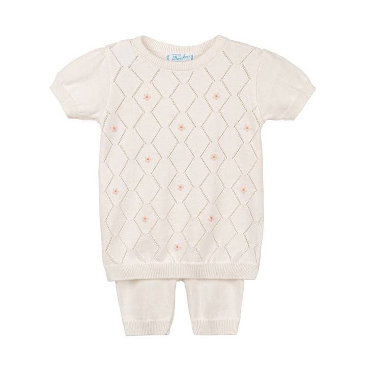 Girls Eyelet Knit Set for wholesale by Feltman Brothers