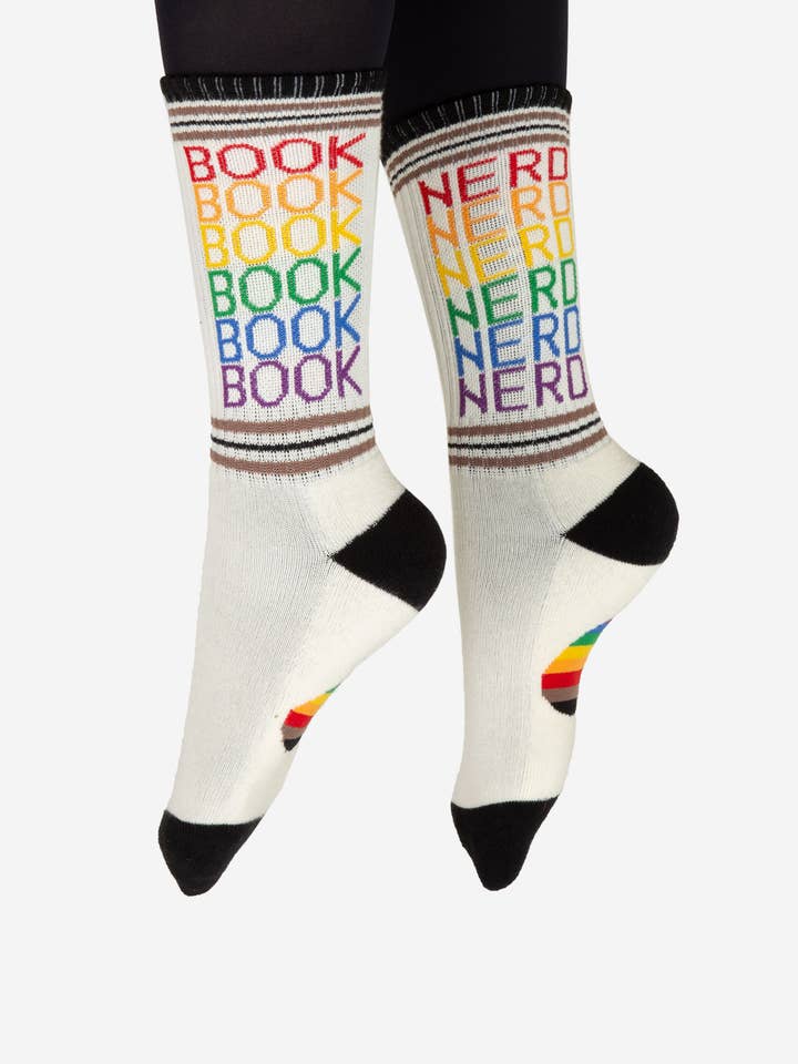 Penguin Random House LLC - Wholesale Socks - Unisex - Book Nerd Pride Gym Socks Lg1