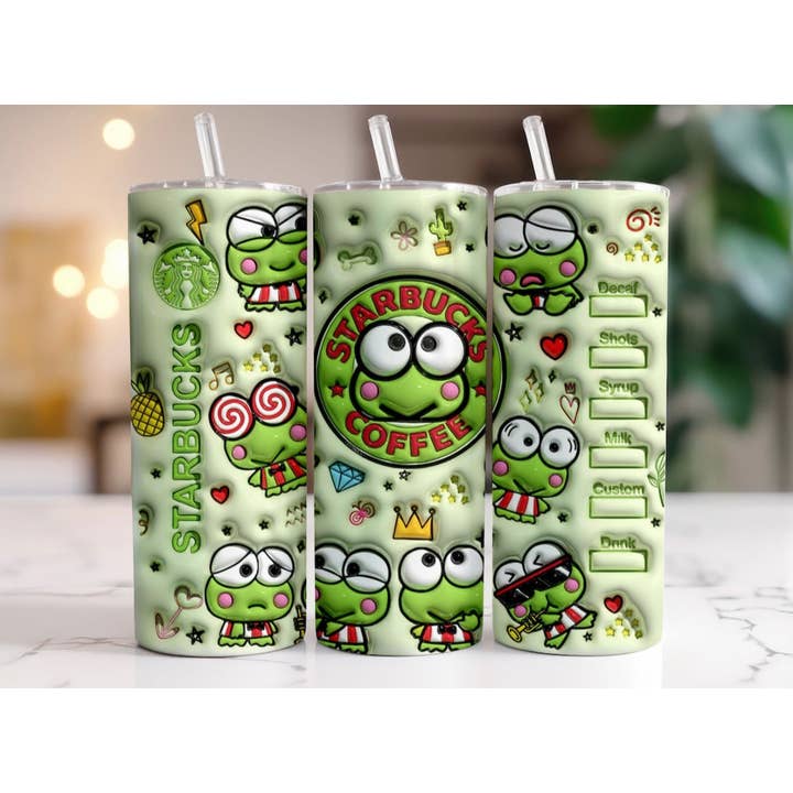 Bubble frog coffee- Tumbler for wholesale by Creations by Trudy