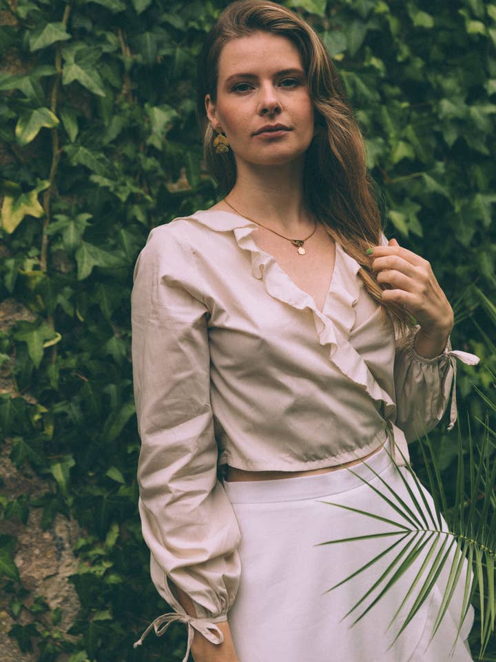 RUSSULA BLOUSE - ECRU for wholesale by SIZ