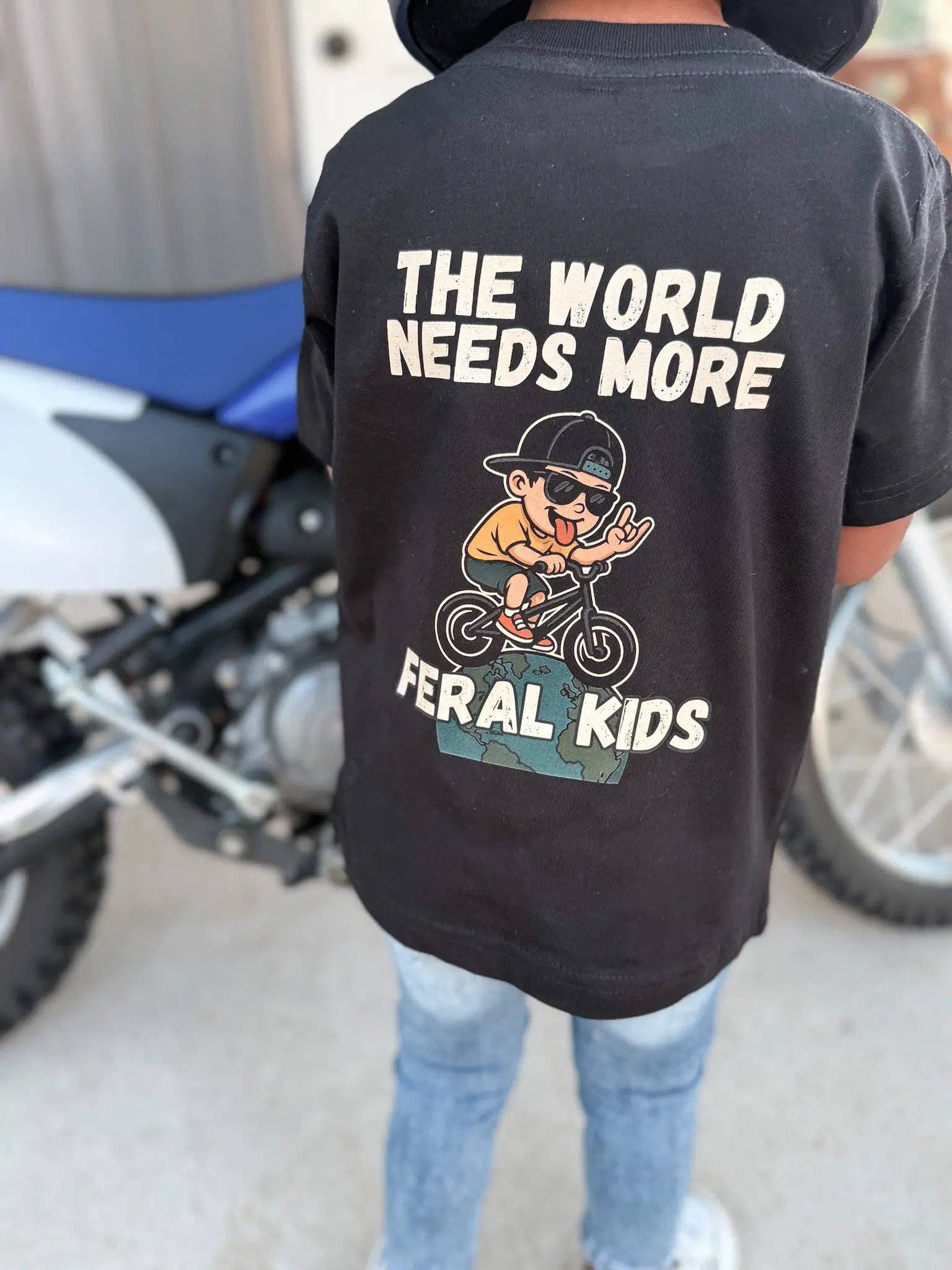 Raising Brave - Wholesale Screen Printed T-Shirt - Kids - Stay Feral Tee3