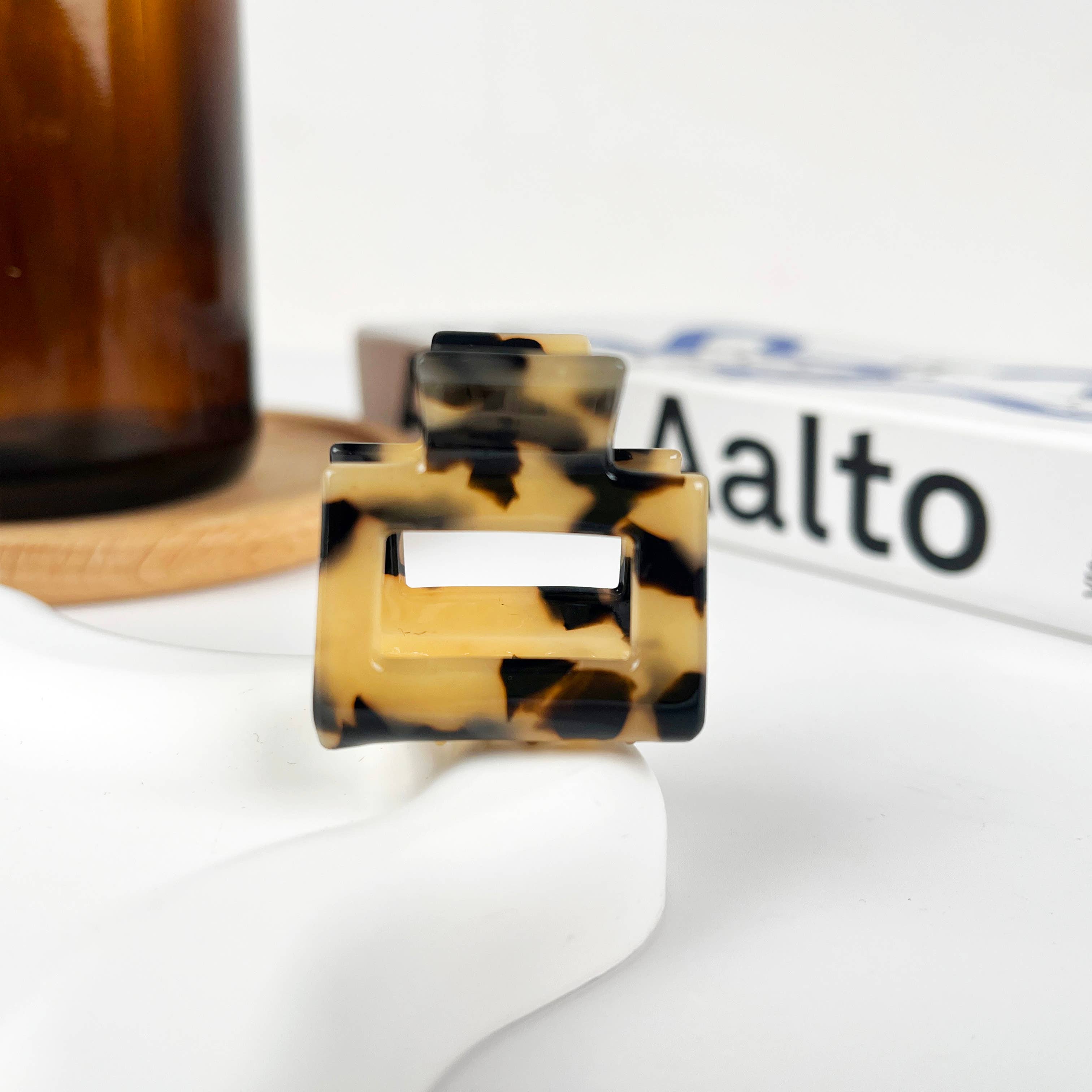 TheDivaSoap - Vente Pince à cheveux – femme - Petites pinces carrées en acétate10