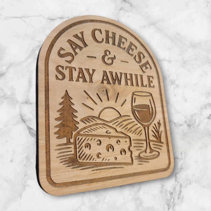 Ellie Joe Design Co - Wholesale Magnet - Say Cheese & Stay Awhile Magnet1