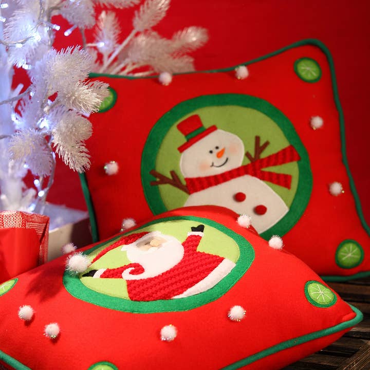 Santa Klaus and Snowman cushions for wholesale by B&P Italia