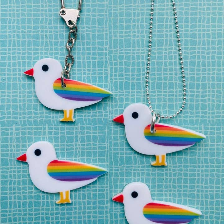 Jewells – wholesale Keychain – Women's – Resin Seagull Keyring Key Chain 23 colours designs Cornwall