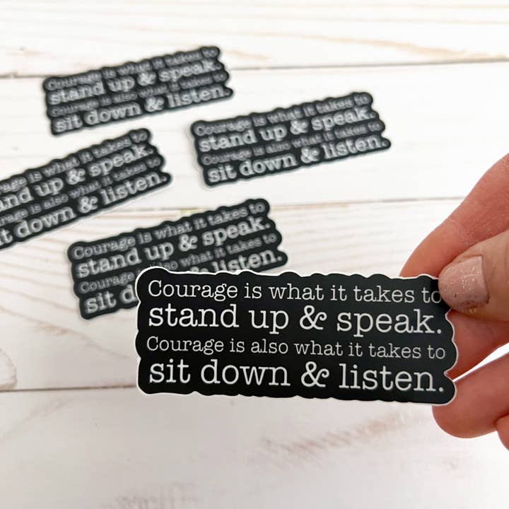 swaygirls - Vendita all'ingrosso Adesivo - Adesivo Courage | Citazione di Winston Churchill3