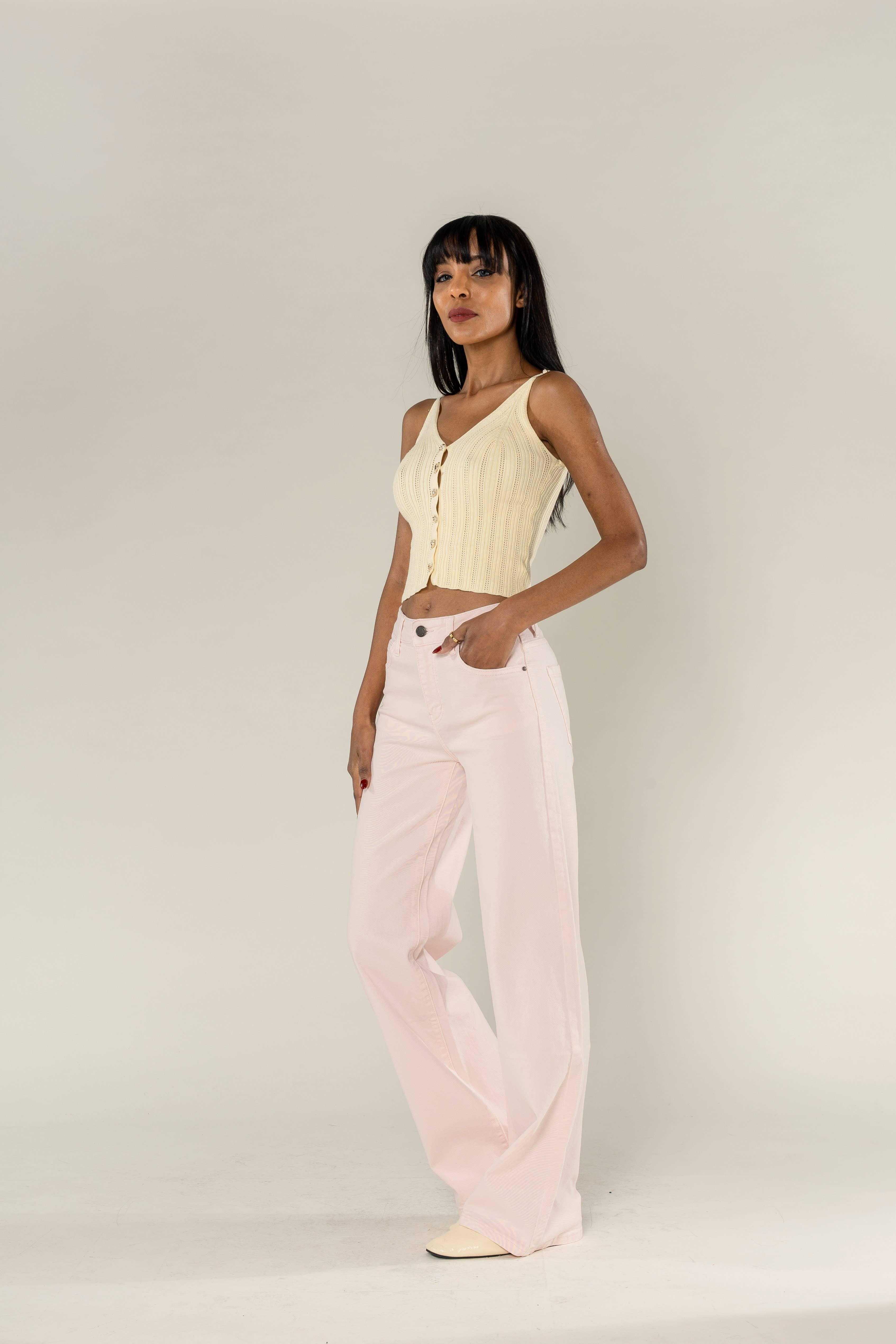 Nina Carter - Wholesale Jeans - Women's - Wide leg jeans Nina Carter stretch color J25126