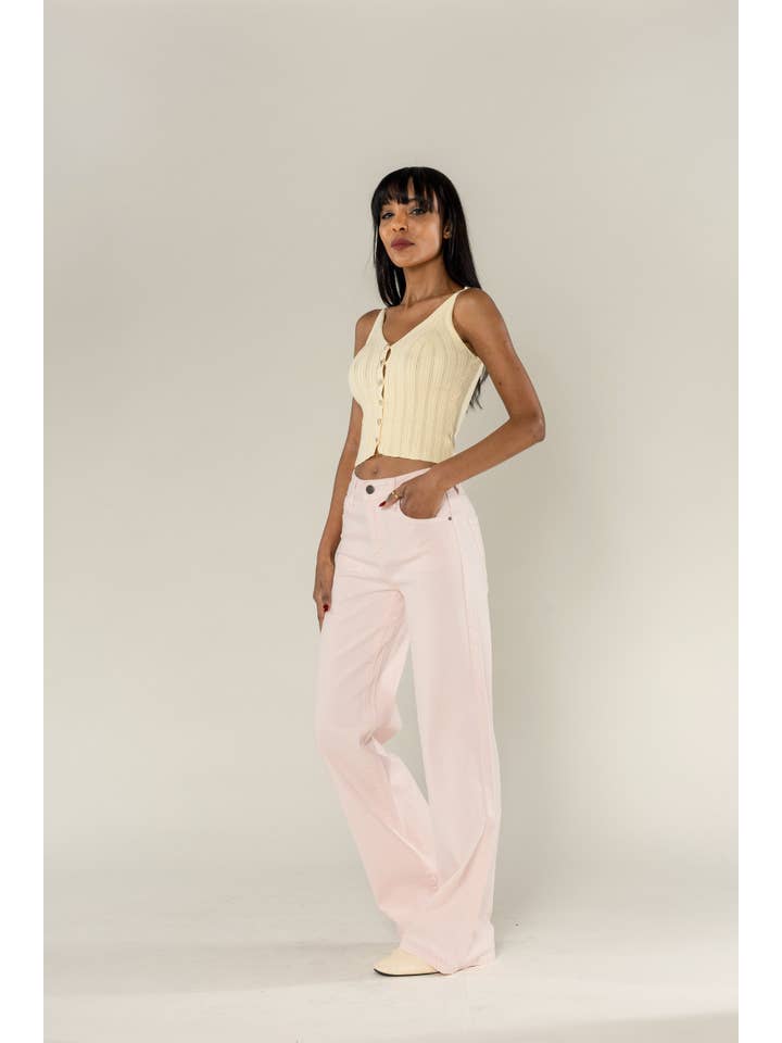 Nina Carter - Wholesale Jeans - Women's - Wide leg jeans Nina Carter stretch color J25126