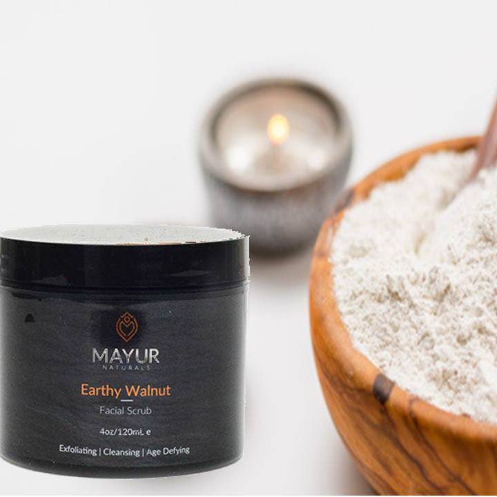 Gommage pour le visage Earthy Walnut pour la vente par Mayuur Naturals