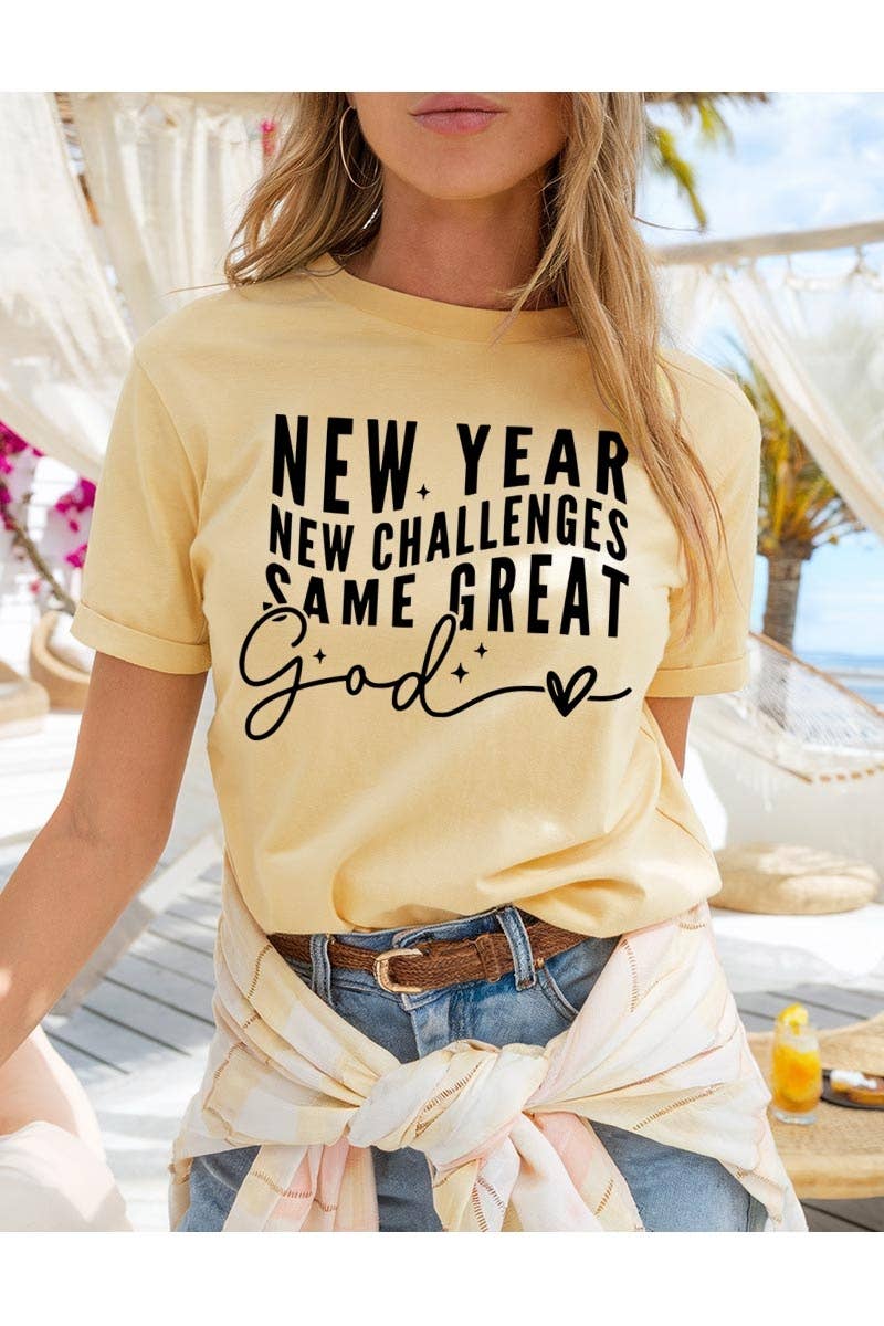 COLORBEAR - Wholesale T-Shirt (Graphic) - Women's - New Year New Challenges Graphic Heavy Cotton Tee11