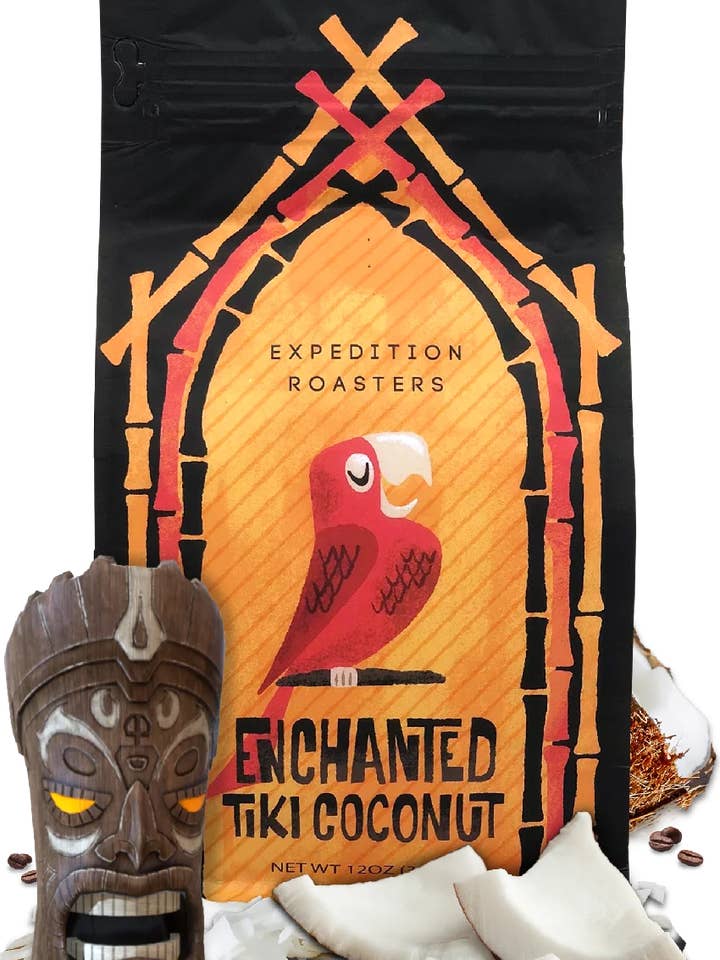 Enchanted Tiki Coconut for wholesale by Expedition Roasters
