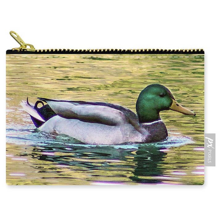 BORSELLINO CON ZIP - ZIP POUCHE "THE DUCK IN ART per la vendita all'ingrosso da parte di sorayadapuzzostore