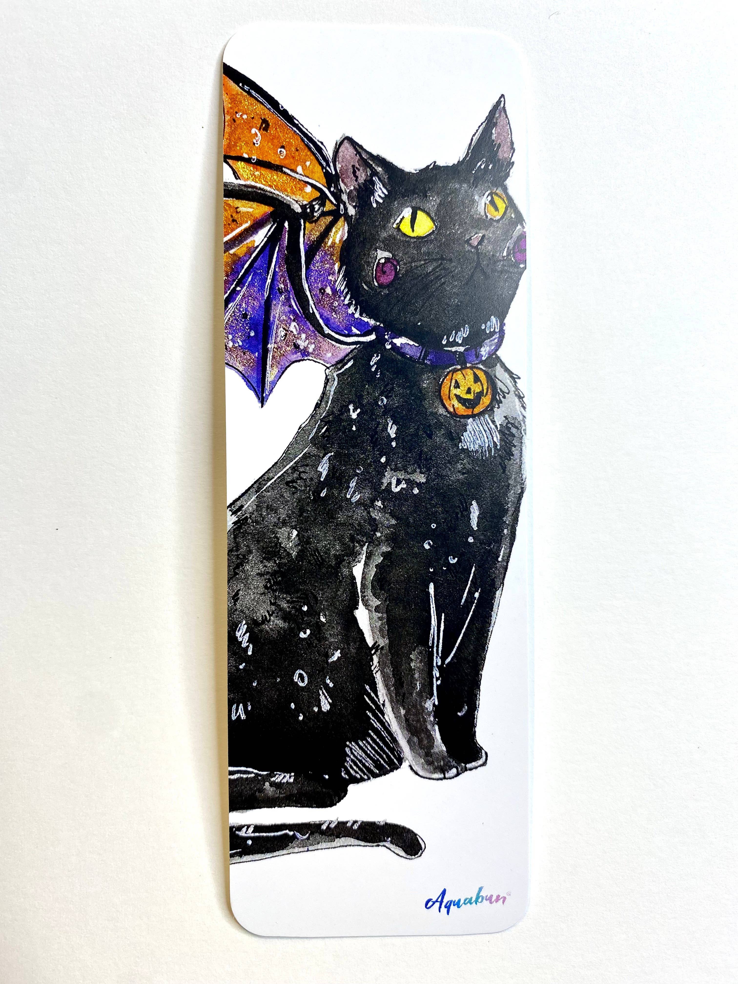 Aquabun - Wholesale Bookmark - Black Cat Dragon Bookmark1