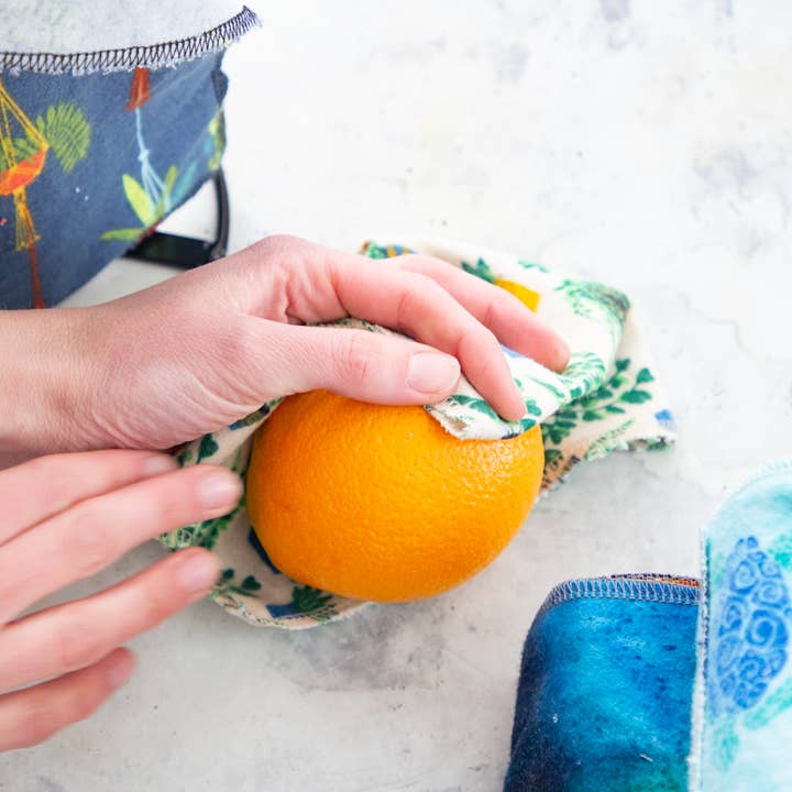 Stella & Sol Sustainables - Vente Essuie-tout - 5 serviettes en papier lavables aux plantes, serviettes en papier zéro déchet2