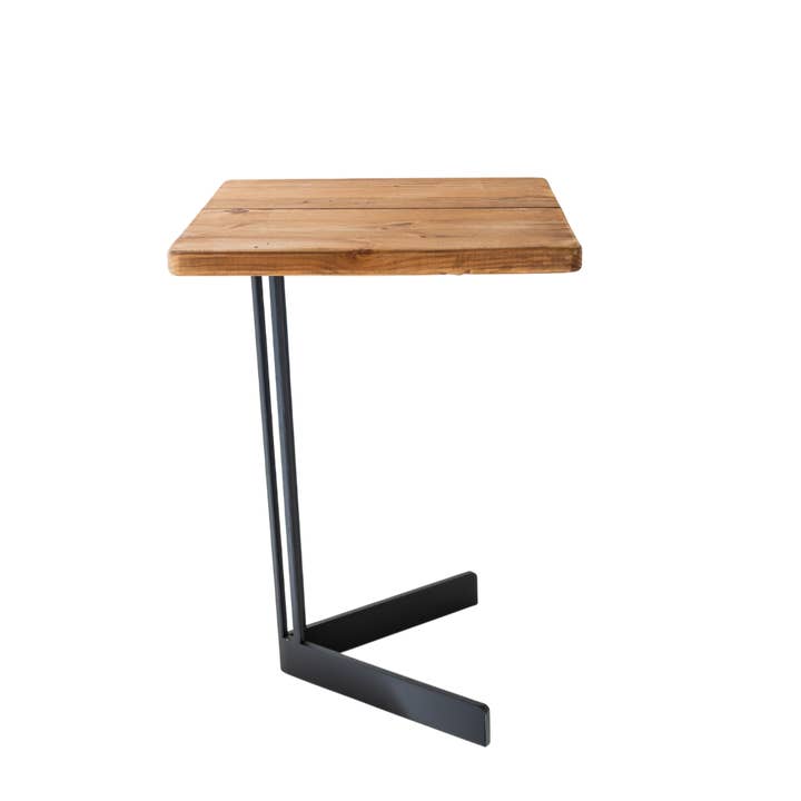 FN115 Wood/Metal Square Side Table 15.75" x 15.75" x 22.5" for wholesale by Myrians Home Decor